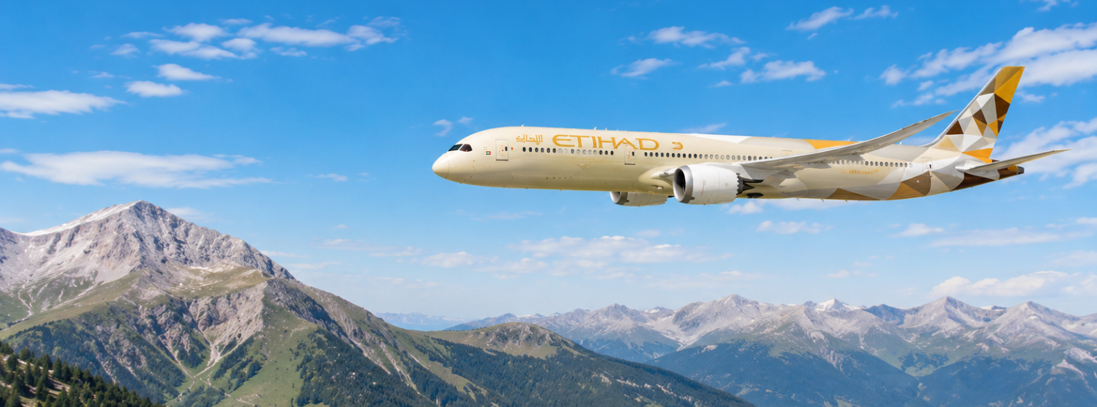 Airline banner background